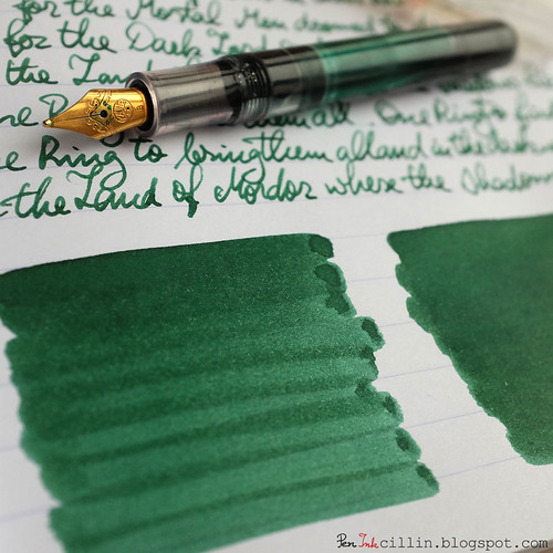 fountain pen green ink 2